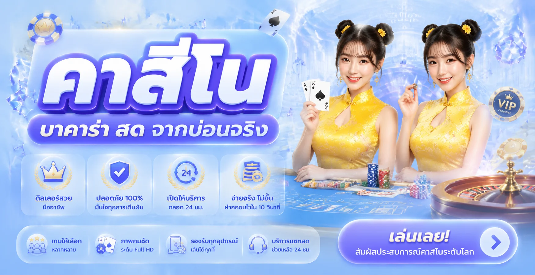คาสิโนออนไลน์ รวยแทร่168 เล่นบาคาร่าสดจากค่ายดัง